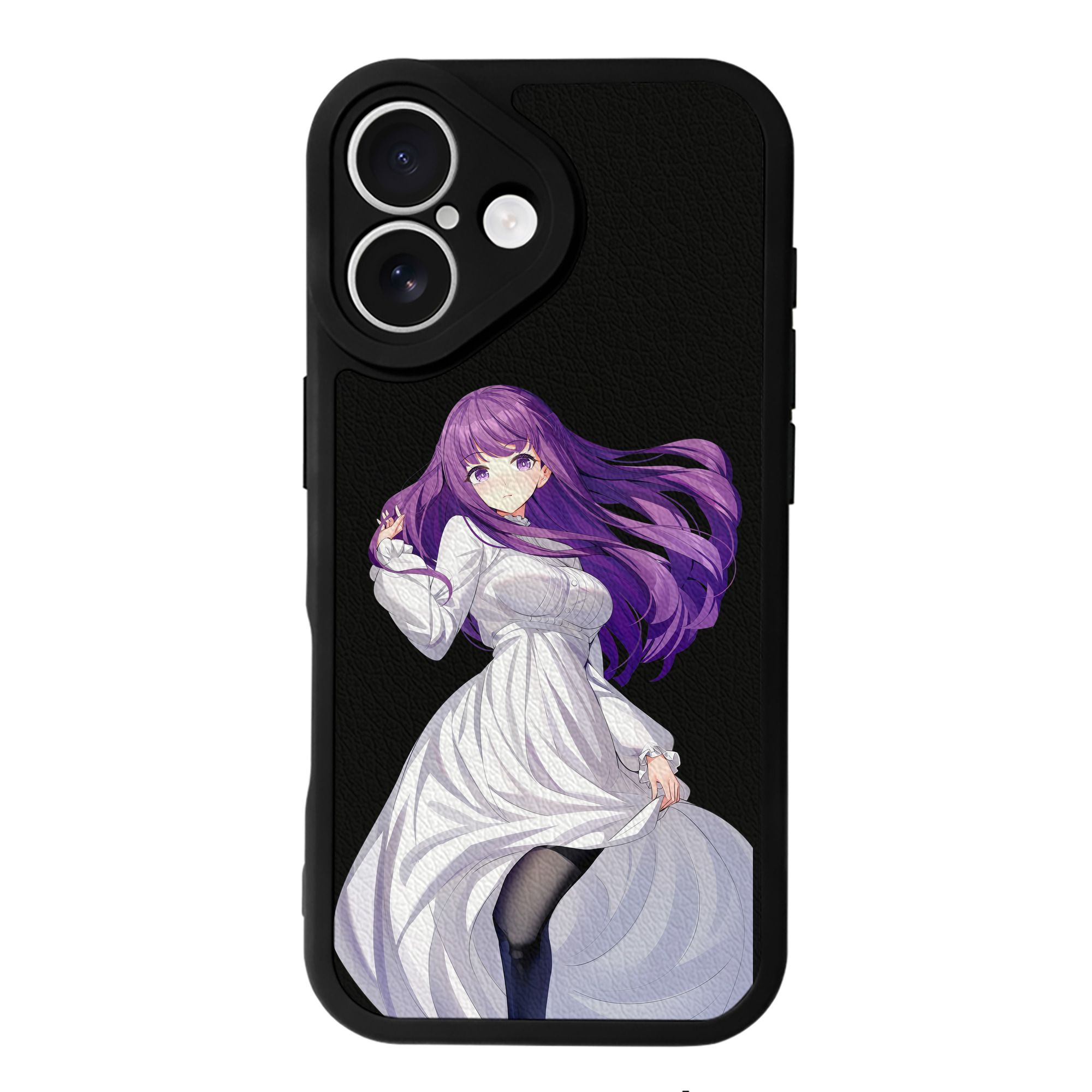 （画像用） 葬送のフリーレン Frieren 【iPhone 16シリーズ対応】シリコンスマホケース（レザー調） 材質：シリコン
